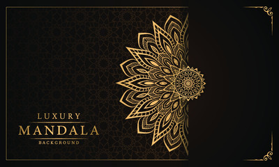 Mandala design for  Wedding card, book cover.