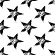 © Skutiherra - Grunge pattern with shabby star imprints