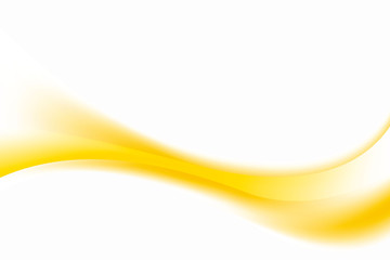 Fototapete - Abstract Fresh Yellow White Wave Background Design Template Vector