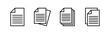 © Oliviart - Document icons set. Paper icon. File Icon