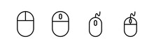 Computer Mouse Icons Set. Computer Mouse Vector Icon