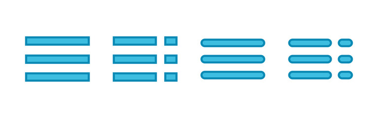 Menu Icons set. web menu icon