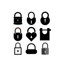 Wall Mural - Padlock icon