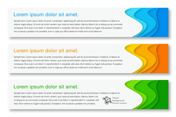 Wall Mural - Banner design template. Vector graphics.