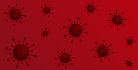 Wall Mural - Coronavirus pattern background