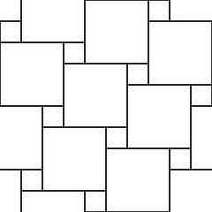 Poster - abstract geometric grid. seamless pattern. trendy simple black and white striped texture of straight
