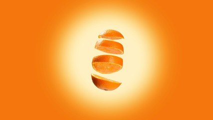 Wall Mural - slice of orange