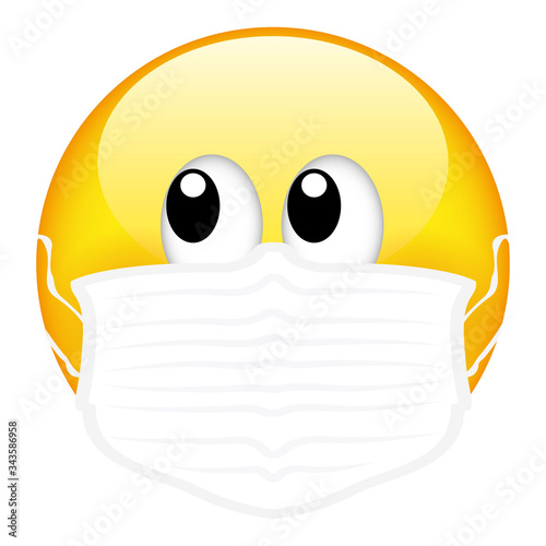 Download Yellow Emoji Wearing A Surgical Mask Emoticon Medical Mask Vector Buy This Stock Vector And Explore Similar Vectors At Adobe Stock Adobe Stock PSD Mockup Templates