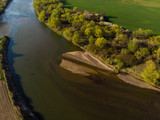 Fototapeta Łazienka -  dwie rzeki, pola uprawne polska fauna, susza 