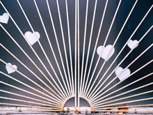Close-up Of Metallic Gate With Heart Shape