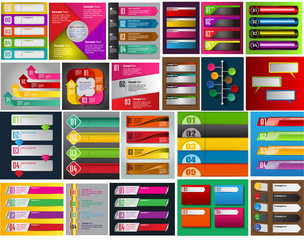 Leinwandbilder - modern text box template, banner Infographics
