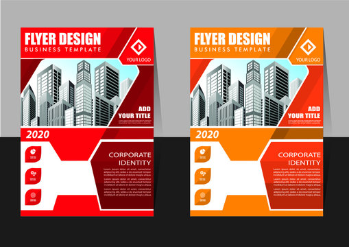 Business abstract vector template. Brochure design, cover modern layout, annual report, poster, flyer in A4 with colorful triangles, geometric shapes for tech, science, market with light background