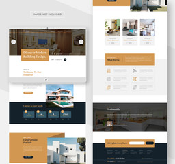 Wall Mural - Modern real estate web template for multipurpose business website