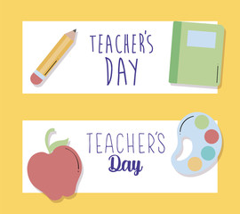 Sticker - greeting cards happy teacher day