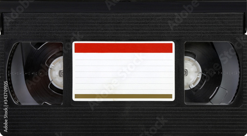 Cuadros en Lienzo old black VHS video tape cassette