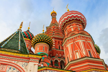 St. Basil's Cathedral on Red Square in Moscow, Russia