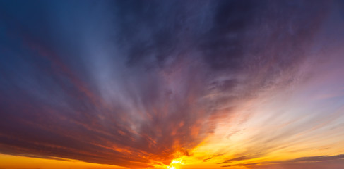 Wall Mural - beautiful evening sky after sunset