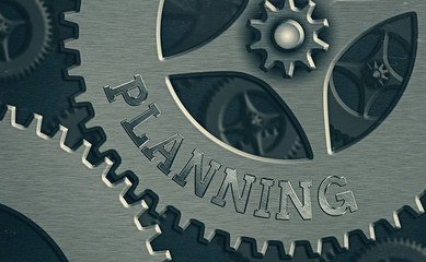Poster - Word writing text Planning. Business photo showcasing process of thinking about the activities required to achieve a goal