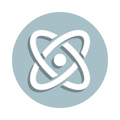 Poster - Laboratory, science badge icon. Simple glyph, flat vector of laboratory icons for ui and ux, website or mobile application
