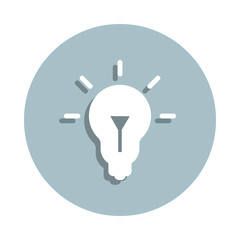 Poster - Laboratory, light badge icon. Simple glyph, flat vector of laboratory icons for ui and ux, website or mobile application