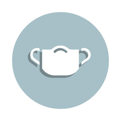 Poster - Laboratory, mask badge icon. Simple glyph, flat vector of laboratory icons for ui and ux, website or mobile application