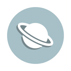 Poster - Laboratory, planet badge icon. Simple glyph, flat vector of laboratory icons for ui and ux, website or mobile application