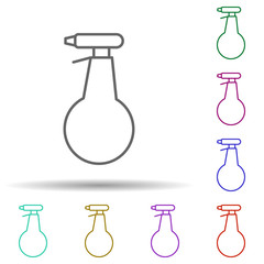 Poster - Window detergent multi color icon. Simple thin line, outline vector of cleaning icons for ui and ux, website or mobile application
