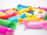 Fototapeta  - colorful sweet candy on white background