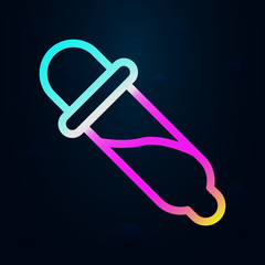Poster - Drop, pipette nolan icon. Simple thin line, outline vector of bioengineering icons for ui and ux, website or mobile application