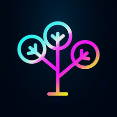 Poster - Phylogenetic, tree, plant nolan icon. Simple thin line, outline vector of bioengineering icons for ui and ux, website or mobile application