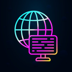 Poster - Internet, communication nolan icon. Simple thin line, outline vector of communication icons for ui and ux, website or mobile application