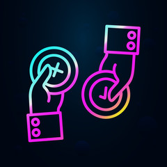 Poster - Agreement, communication nolan icon. Simple thin line, outline vector of communication icons for ui and ux, website or mobile application