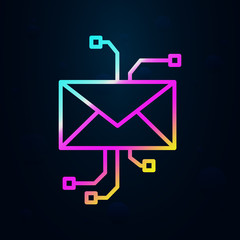 Poster - Email, communication nolan icon. Simple thin line, outline vector of communication icons for ui and ux, website or mobile application