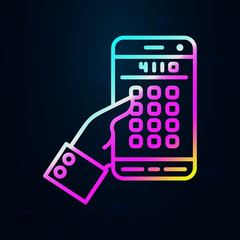Poster - Smartphone, communication nolan icon. Simple thin line, outline vector of communication icons for ui and ux, website or mobile application