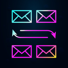 Poster - Email, communication nolan icon. Simple thin line, outline vector of communication icons for ui and ux, website or mobile application