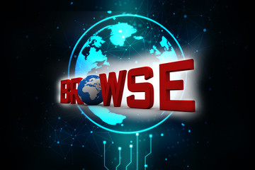 Poster - 3d illustration browse
