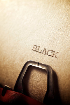 Black word view