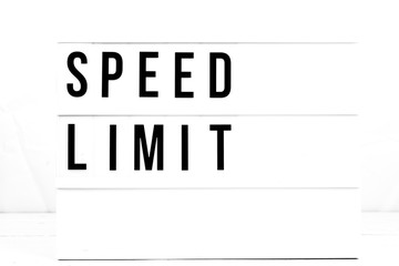 Wall Mural - Modern Speed Limit sign on vintage retro board. Watch your speed