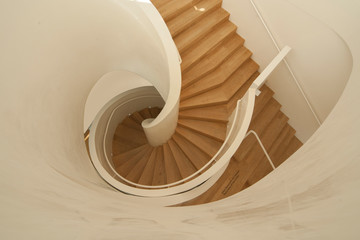 spiral of a stairwell modern