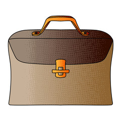 Poster - work bag vector design. digital hand drawn. halftone texture
