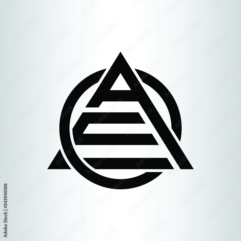 Ae21 Lettering AE Letter Logo Alphabet Design Vector LOGO. Stock Vector | Adobe Stock