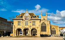 Guildhall At Cathedral Square In Peterborough, England