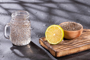 Sticker - Chia seeds to mix with water and lemon juice - Salvia hispánica