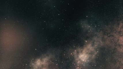 Wall Mural - flying in outer space. space background. billions of stars and galaxies. space nebula background