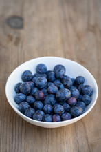 Bowl Of Fresh Blueberries