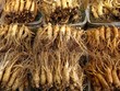 Fresh raw natural whole ginseng root, farmers street market, Seoul, South Korea