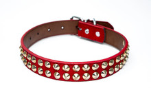 Studded Dog Collar Spiked Dog Collar In Leather Pet Accessory 
