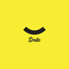 Canvas Print - Smile Emoticon Logo Vector Template Design Illustration