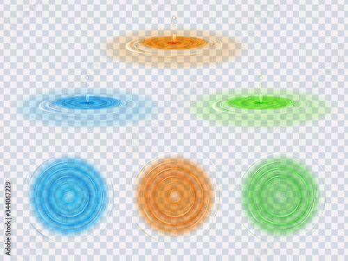 波紋と水滴の素材セット 透過 青 オレンジ 緑 Abstract Wall Mural Abstra ふわぷか 波紋と水滴の素材セット 透過 青 オレンジ 緑 Abstract Wall Mural Abstra ふわぷか