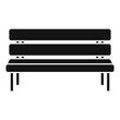 Park bench icon. Simple illustration of park bench vector icon for web design isolated on white background